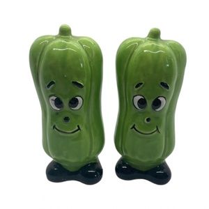 Cucumber Salt and Pepper Shakers